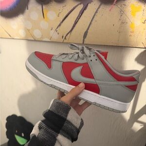 Nike Red and Gray Sneakers